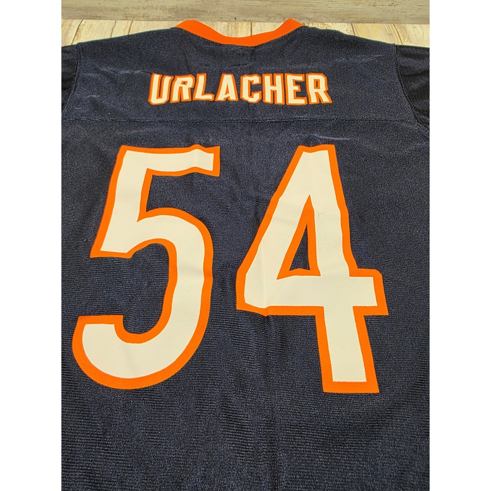 NFL Team Apparel Chicago Bears Brian Urlacher 54 Jersey Navy Blue Youth Small 8 - Picture 8 of 8